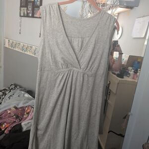 Gray Sleeveless Dress